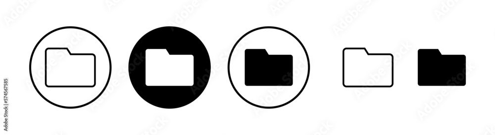 Folder icon vector illustration. folder sign and symbol Folder icon vector illustration. folder sign and symbol