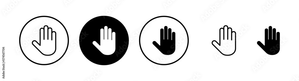 Hand icon vector illustration. hand sign and symbol. hand gesture Hand icon vector illustration. hand sign and symbol. hand gesture