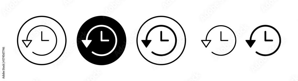 History icon vector illustration. recent event history sign and symbol History icon vector illustration. recent event history sign and symbol