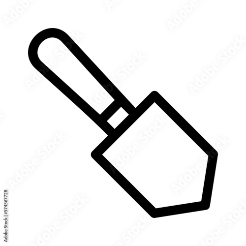 Little Shovel Construction Tools icon or logo isolated sign symbol vector illustration - high quality black style vector icons
