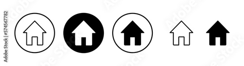 Home icon vector illustration. House sign and symbol