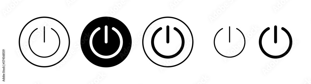 Power icon vector illustration. Power Switch sign and symbol. Electric power Power icon vector illustration. Power Switch sign and symbol. Electric power