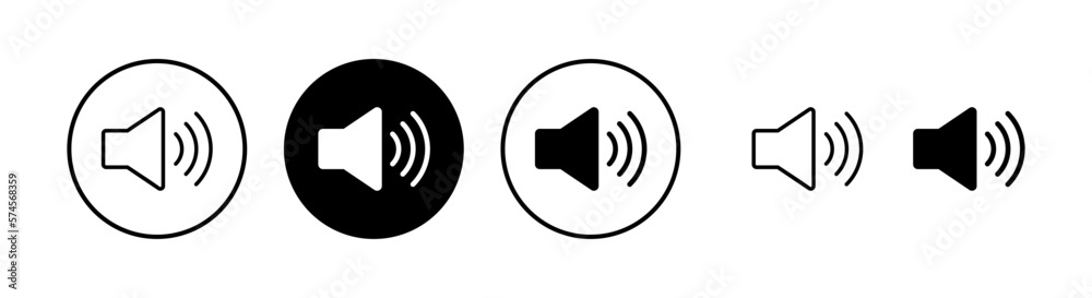 Speaker icon vector illustration. volume sign and symbol. loudspeaker icon. sound symbol Speaker icon vector illustration. volume sign and symbol. loudspeaker icon. sound symbol