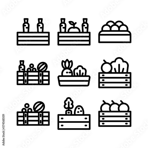 farm goods icon or logo isolated sign symbol vector illustration - high quality black style vector icons

