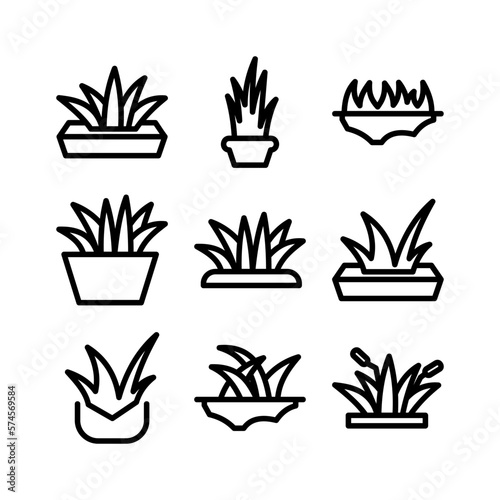 grass icon or logo isolated sign symbol vector illustration - high quality black style vector icons 