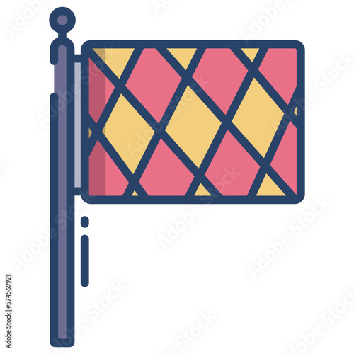 Bavarian fest flag icon