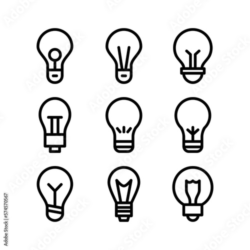 light bulb icon or logo isolated sign symbol vector illustration - high quality black style vector icons 