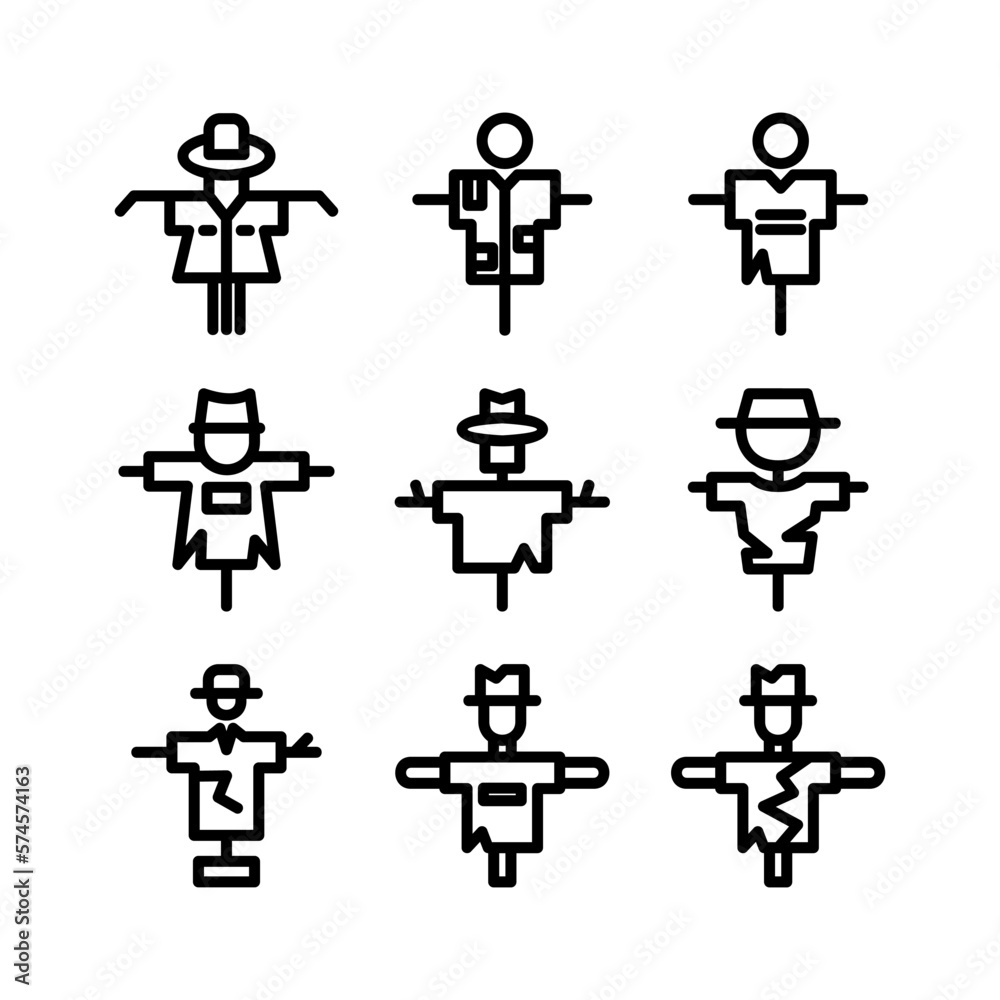 scarecrow icon or logo isolated sign symbol vector illustration - high quality black style vector icons
