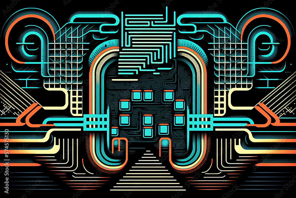 circuit board backgrCircuit Board Wonders: A Futuristic Background of Glowing Pathways and Complex Networksound