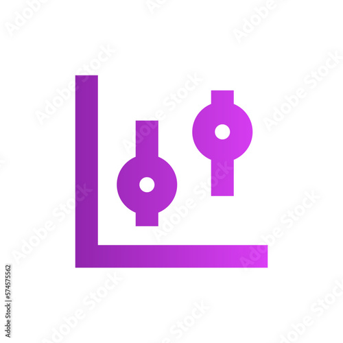 graph gradient icon
