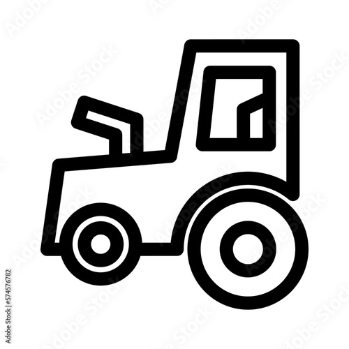 tractor icon or logo isolated sign symbol vector illustration - high quality black style vector icons 