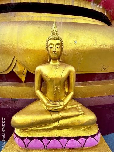 Little Buddha next to Big Buddha Statue in Koh Samui, Thailand
