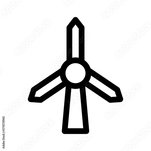 wind turbine icon or logo isolated sign symbol vector illustration - high quality black style vector icons 