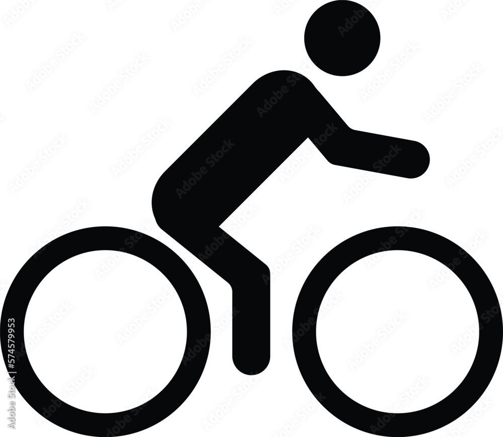 silhouette of a person riding a bike . person biking icon . man riding bicycle icon silhouette of a person riding a bike . person biking icon . man riding bicycle icon