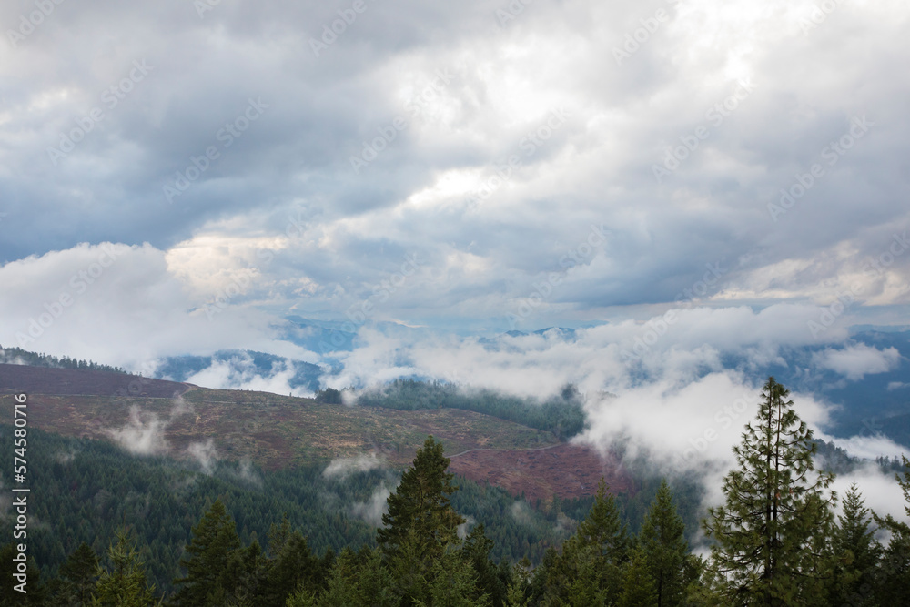 Great views from top of Pickett Butte Fire Lookout near Tiller Oregon, USA Great views from top of Pickett Butte Fire Lookout near Tiller Oregon, USA