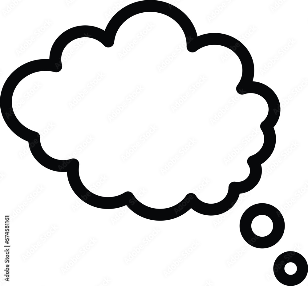 cloud bubble icon . Think bubble icon. speech bubble line vector icon.
cloud bubble icon . Think bubble icon. speech bubble line vector icon.
