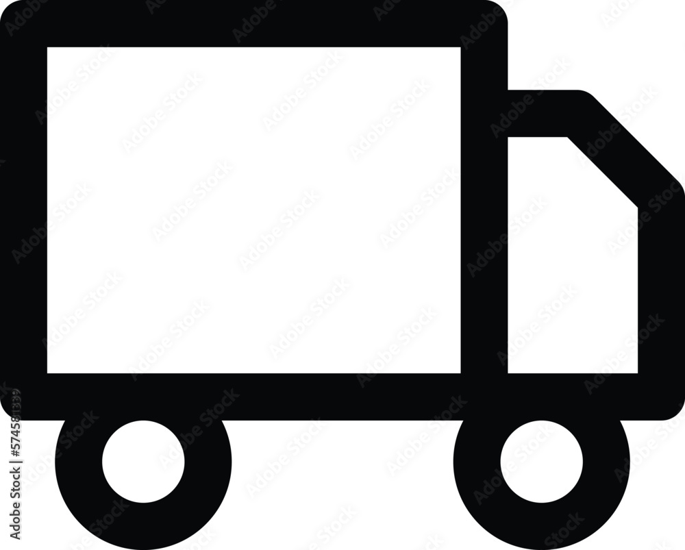 truck icon . shipping delivery truck outline icon in flat style. Vector line symbol. truck icon . shipping delivery truck outline icon in flat style. Vector line symbol.