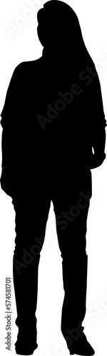 silhouette of a person black png