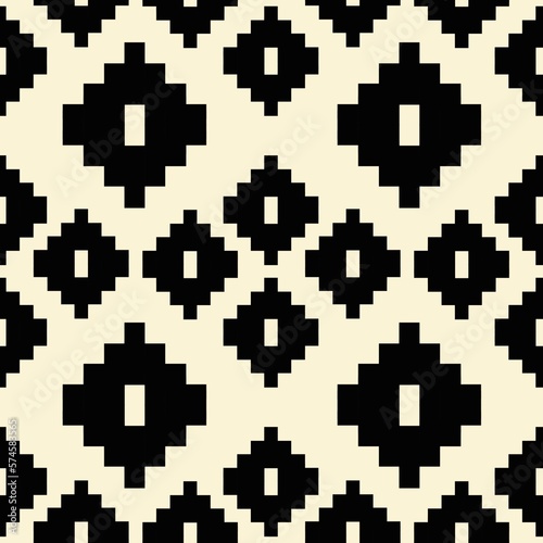 Geometric Ethnic Philippine Folk Art Seamless Pattern Burning Perfect For Woven Textile And Fabric Print Design Geometric Retro Tapestry Abstract Design From The Philippines Vivid Ornament Suitable 