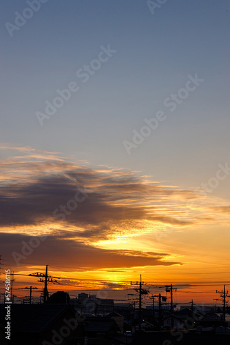 夕暮れの空模様