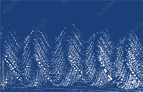 Grunge texture. Distress indigo rough trace. Exoti