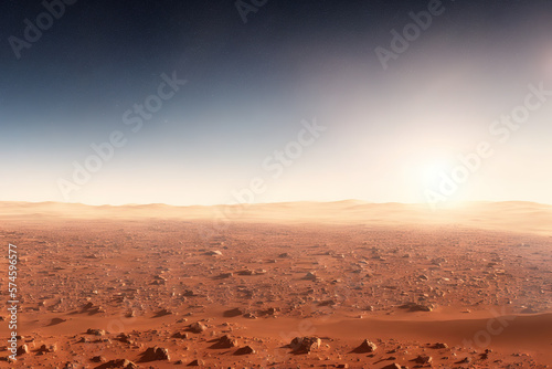 Mars environment, Art generated with AI technology
