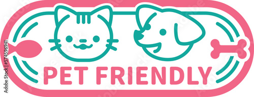 Welcome pets, pet friendly sign stickers. Can be used in shops, cafes, parks or any public and commercial places.