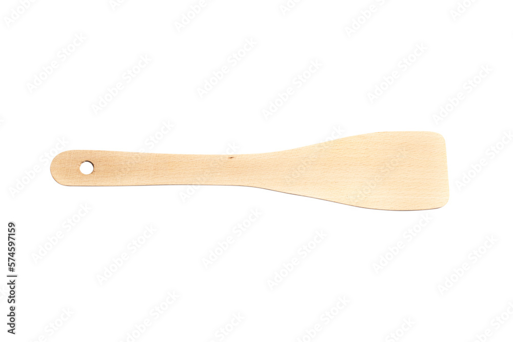 Wooden Cooking Spatula Isolated Wooden Cooking Spatula Isolated