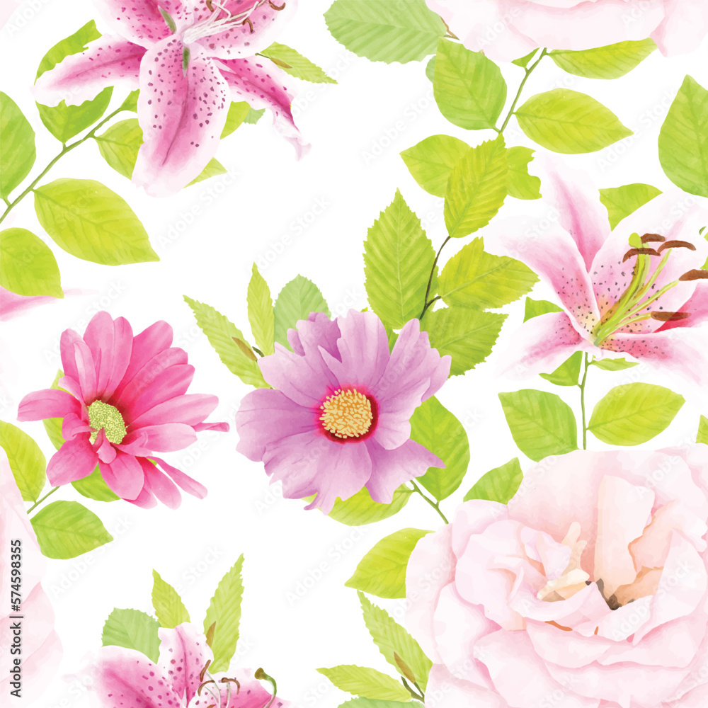 floral ornament seamless pattern illustration floral ornament seamless pattern illustration