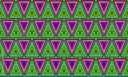 Seamless decorative hand drawn pattern. ethnic endless background with ornamental decorative elements with traditional etnic motives, tribal geometric figures. Print for wrapping, background