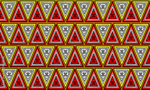 Seamless decorative hand drawn pattern. ethnic endless background with ornamental decorative elements with traditional etnic motives, tribal geometric figures. Print for wrapping, background