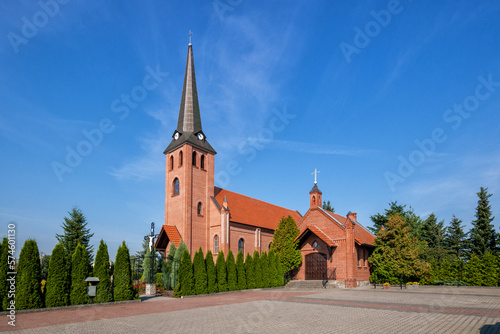 Church of the Immaculate Conception. Krojanty, Pomeranian Voivodeship, Poland.