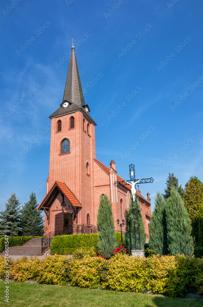 Church of the Immaculate Conception. Krojanty, Pomeranian Voivodeship, Poland.