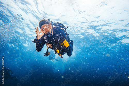 diving