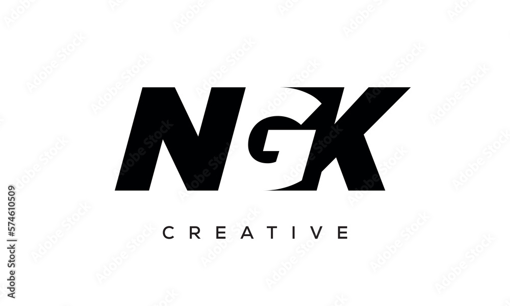 NGK letters negative space logo design. creative typography monogram vector
NGK letters negative space logo design. creative typography monogram vector