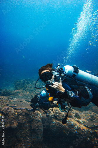 diving