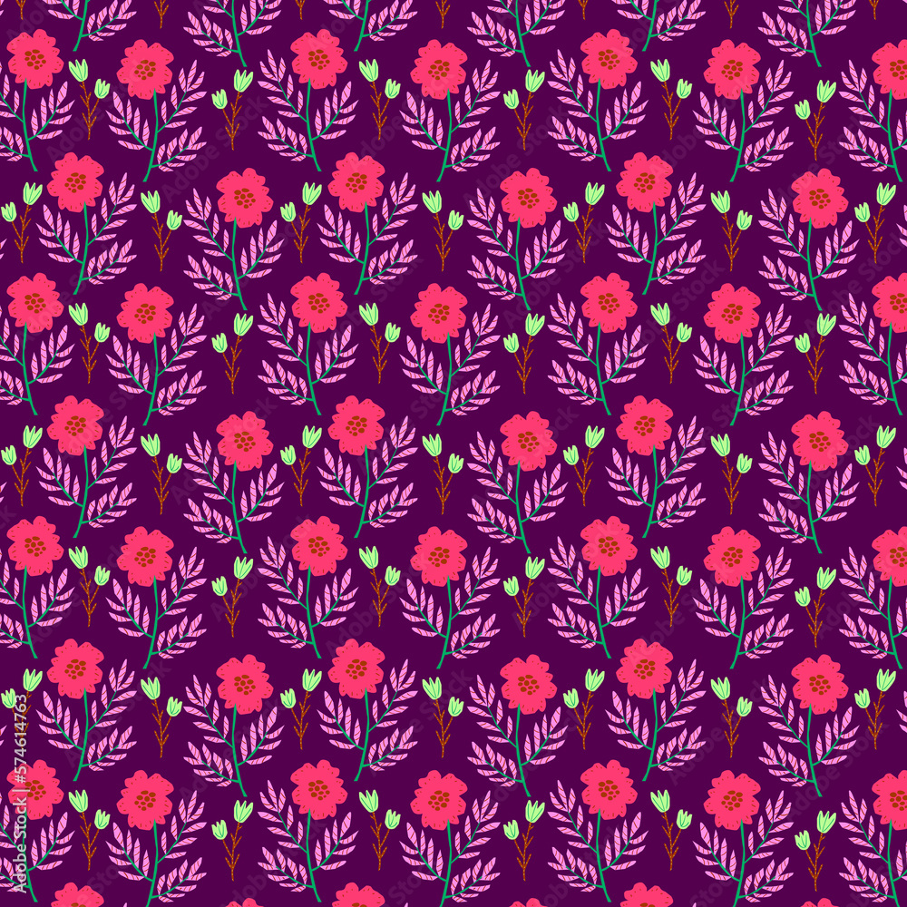 seamless floral pattern. Blooming flowers. seamless floral pattern. Blooming flowers.