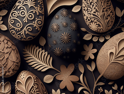 Eggs and floral for Easter ...