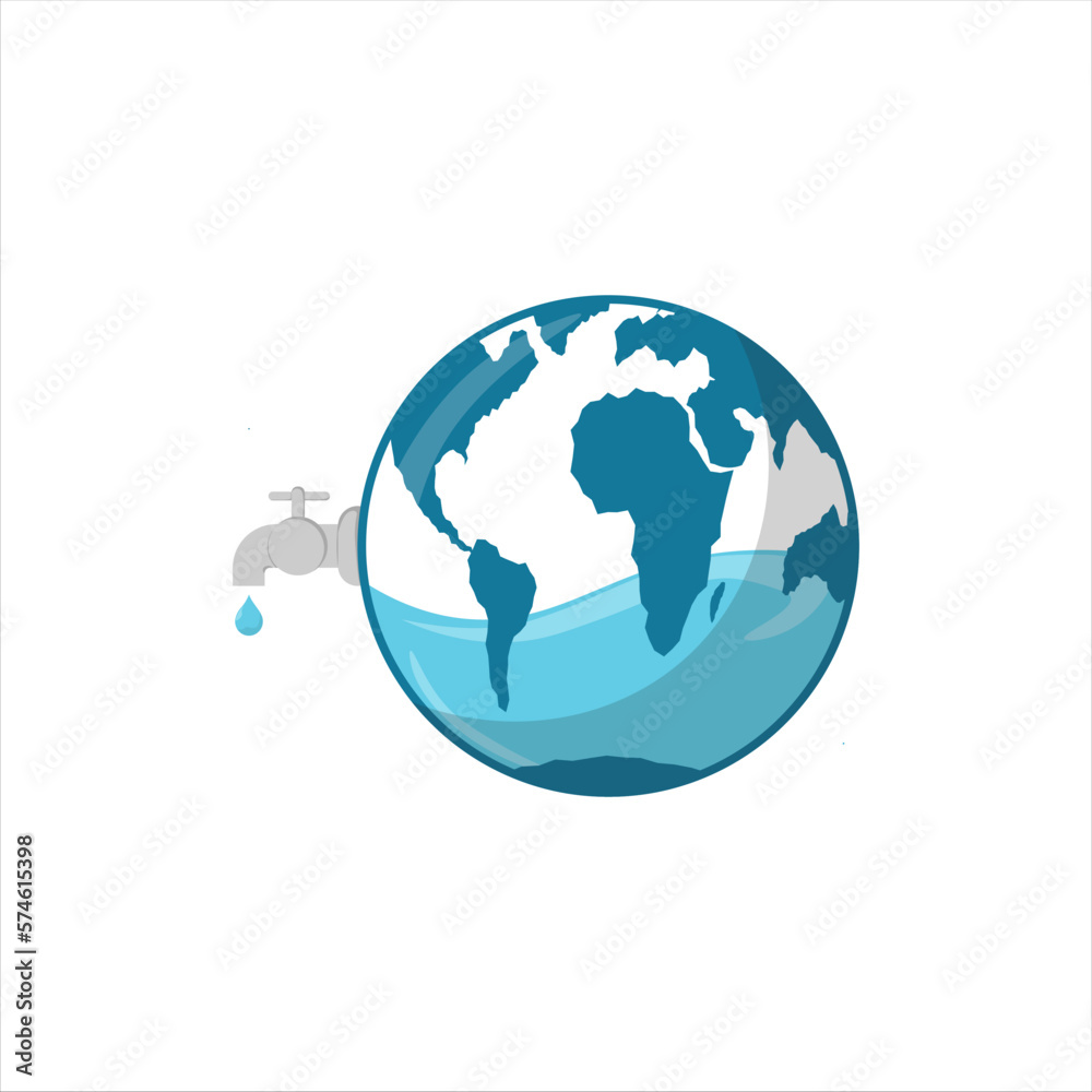 Naklejka premium World Water Day Illustration