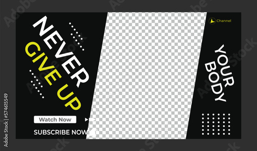 Youtube thumbnail for live workshop promotion template