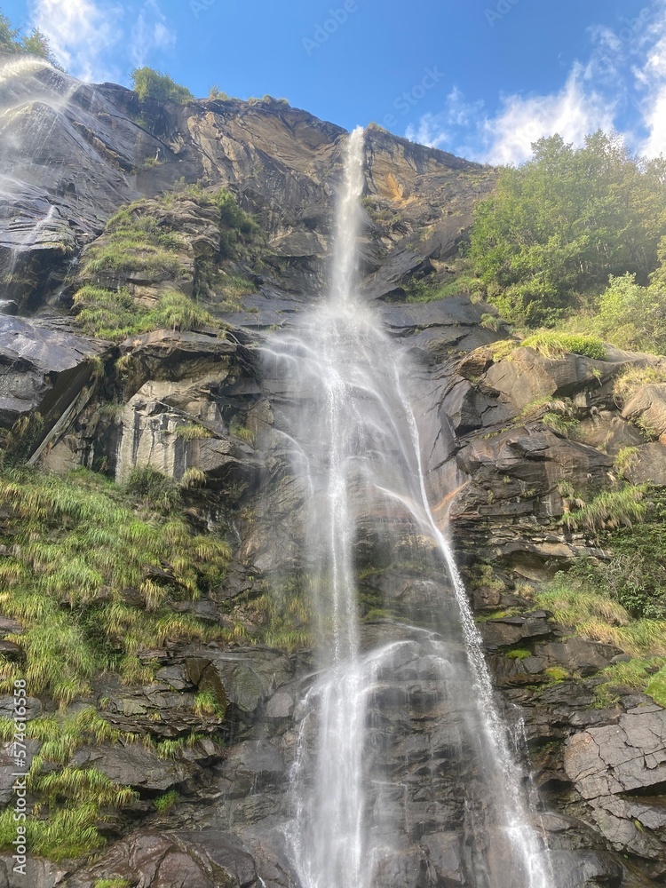 Acquafraggia Waterfalls Italy Borgonuovo Alps Acquafraggia Waterfalls Italy Borgonuovo Alps