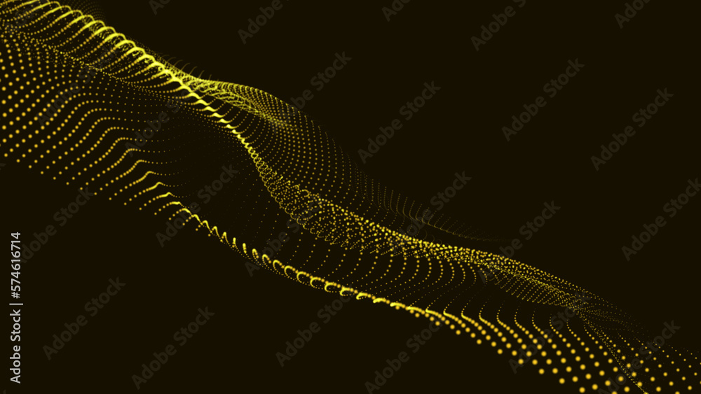 Abstract technology wave. Looping animated background made with ...