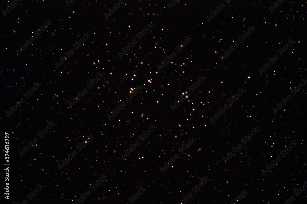 Fototapeta premium M44 beehive open star cluster in constellation of Cancer.