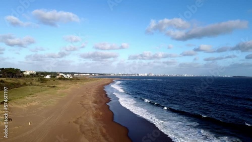 Vista aérea de la Playa Mansa de Punta del Este, Uruguay photo