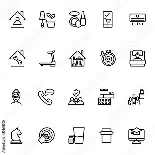 Outline icon for Stay at Home