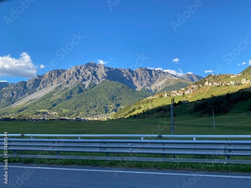 Beautiful Mountains in Bormio Italian Alps photo