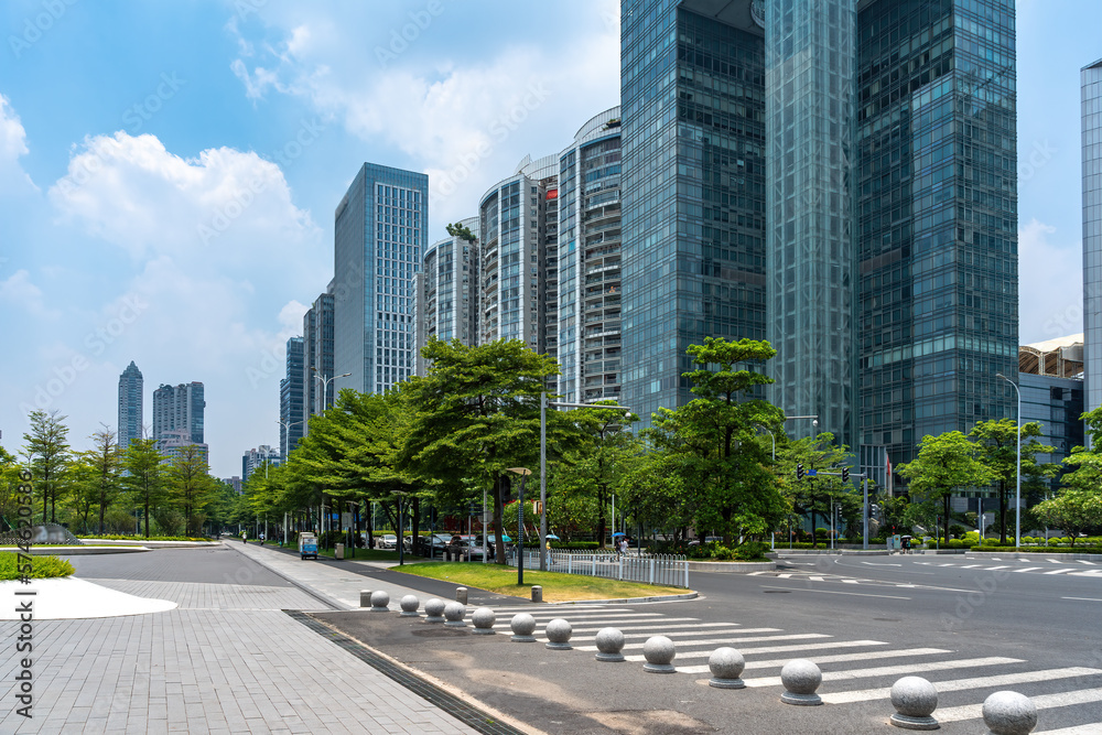 Skyline of urban architectural landscape in Guangzhou Skyline of urban architectural landscape in Guangzhou