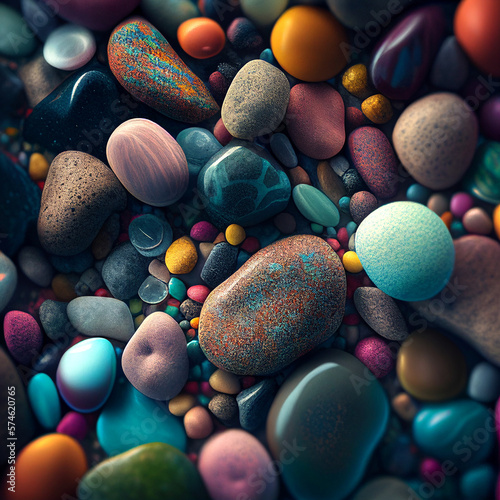 background of stones. Ai generated