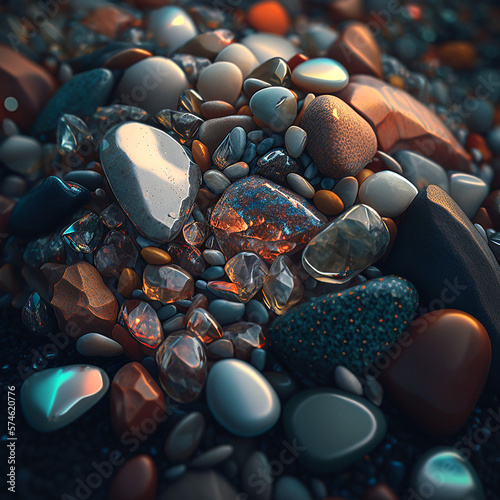 background of stones. Ai generated