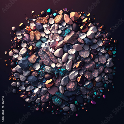 background of stones. Ai generated
